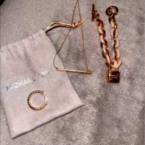 Michael Kors Rose Gold jewelry set. NWOT